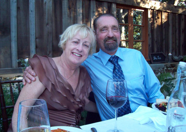 Don and Jill at dinner.