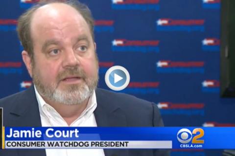 Jamie Court of Consumer Watchdog talks to CBS 2 News