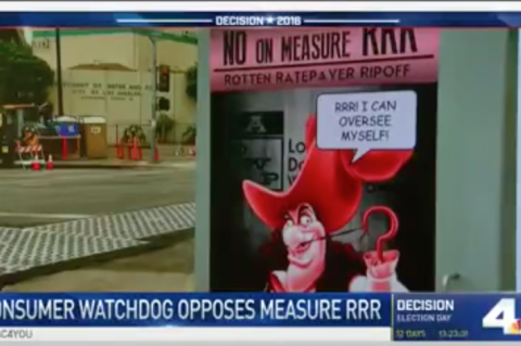 Consumer Watchdog Says No on Measure RRR
