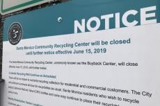 recycling center closed 