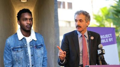 Antwon Jones and Mike Feuer
