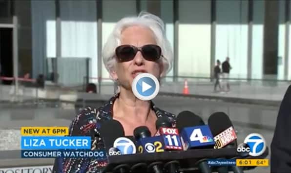 KABC – Los Angeles, CA; LADWP’s Ratepayer Ripoff Liza Tucker speaks at DWP press conference.