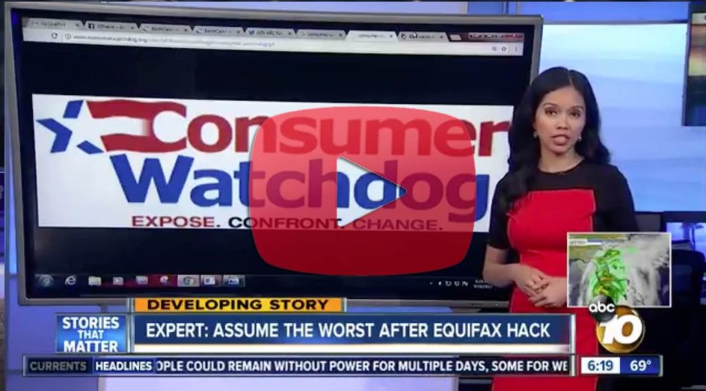 Consumer Watchdog says Equifax’s Credit Monitoring Service May Be Illegal