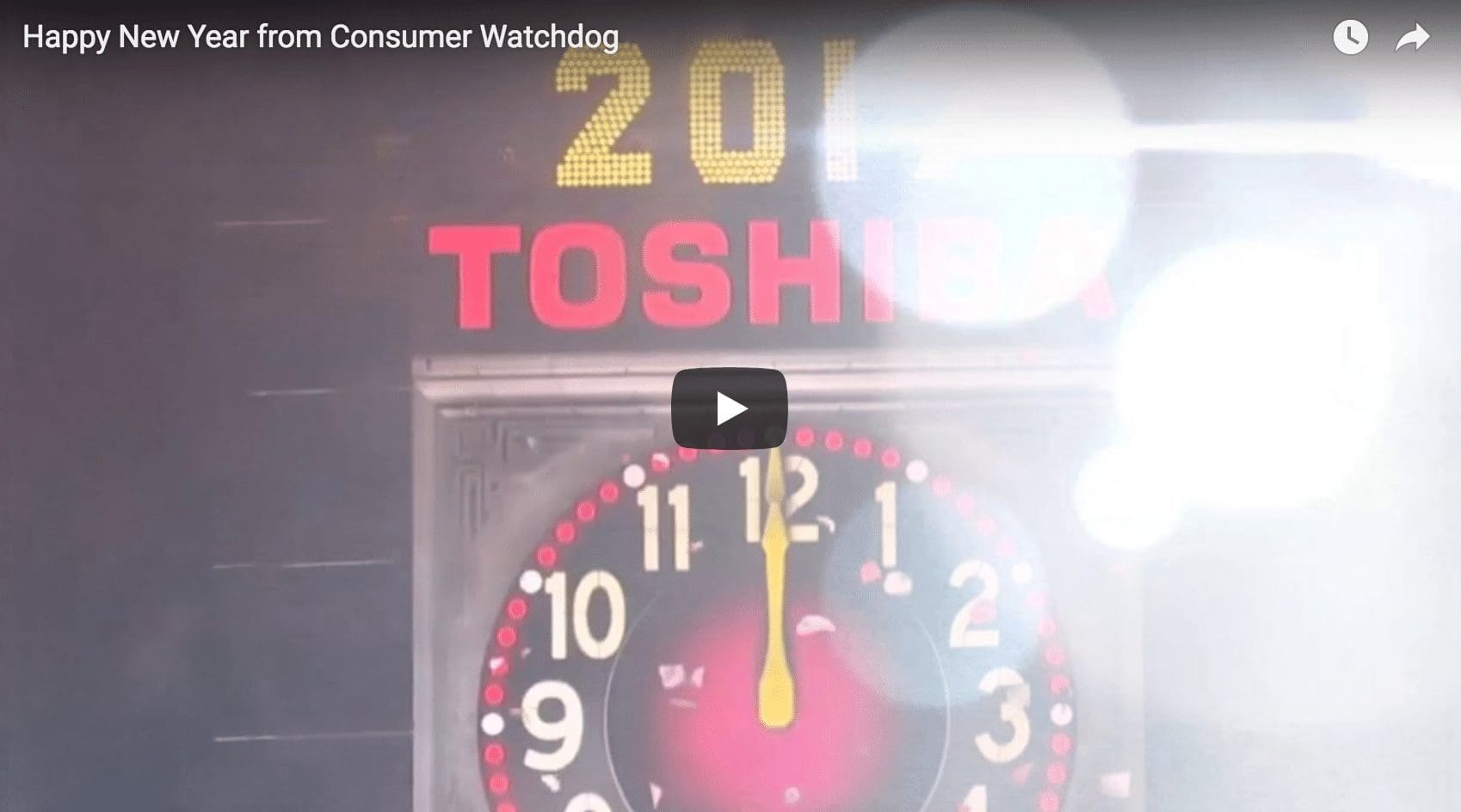 Happy New Year from Consumer Watchdog