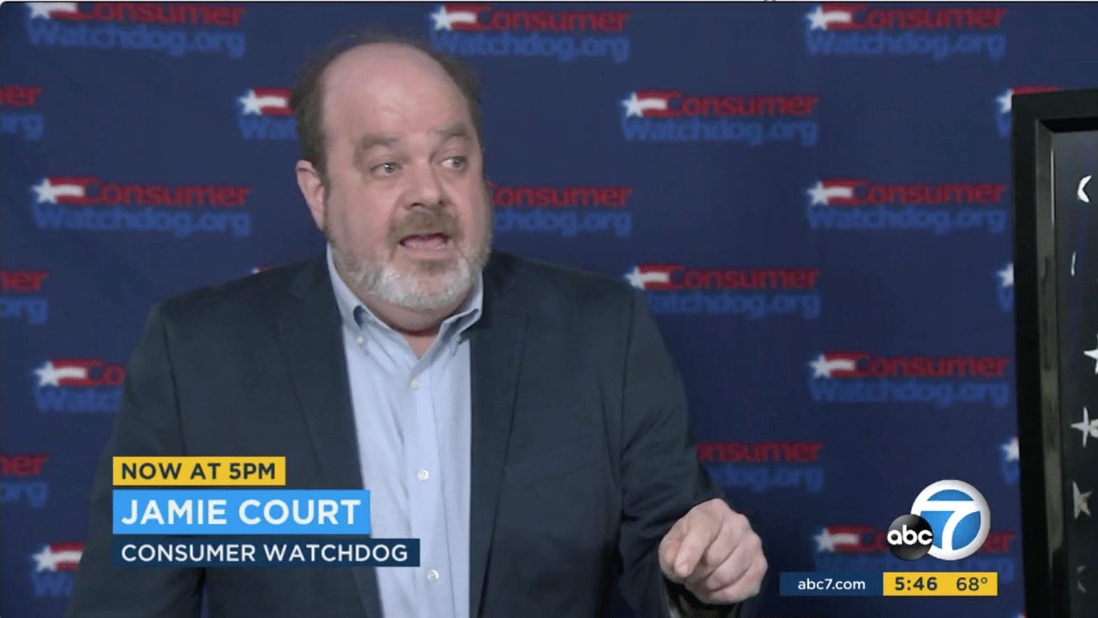 KABC – Los Angeles, CA; Consumer Watchdog Alleges Corruption During LADWP Over-billing Settlement Jamie Court