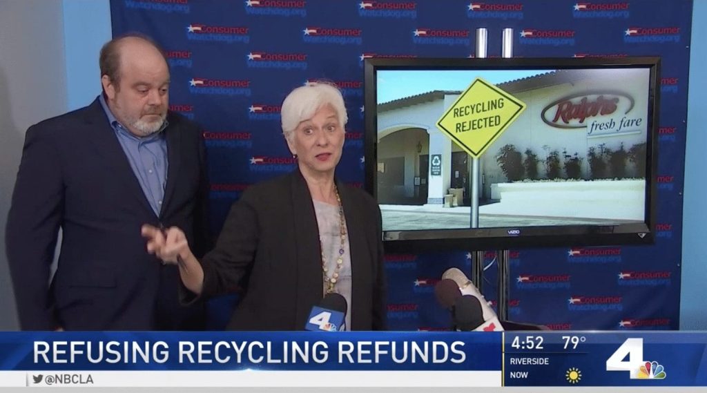 Consumer Watchdog Report Shows Stores Are Refusing Recycling