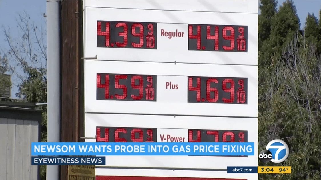 Newsom Wants A Probe Into CA Gas Price Fixing And Manipulation