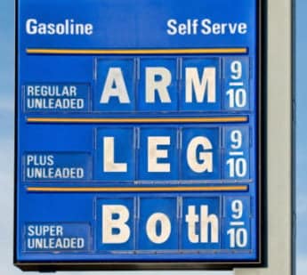 Gas Prices Arm Leg Both