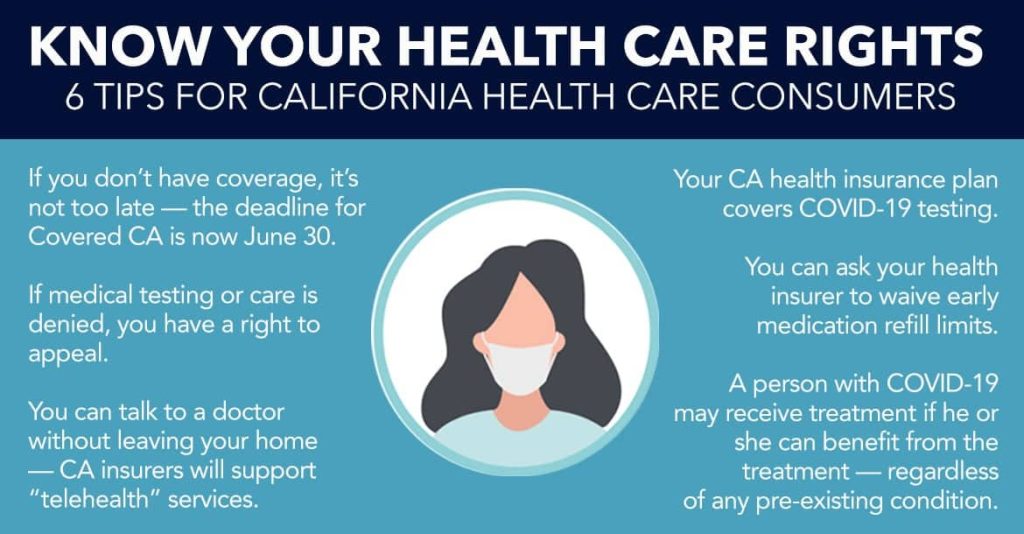 Know Your Health Care Rights: 6 Tips for California Consumers During the COVID-19 Pandemic