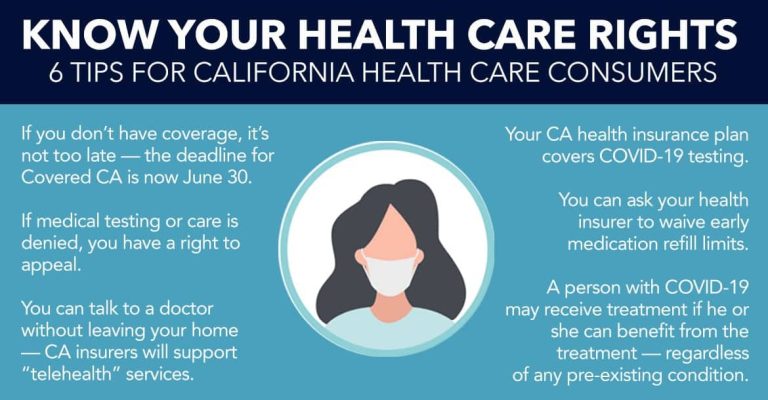 Know Your Health Care Rights: 6 Tips for California Consumers During the COVID-19 Pandemic