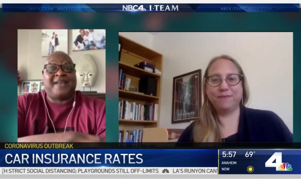 KNBC TV-4 LA: Consumer Watchdog Says Insurance Companies Should Continue To Rebate Auto Rates