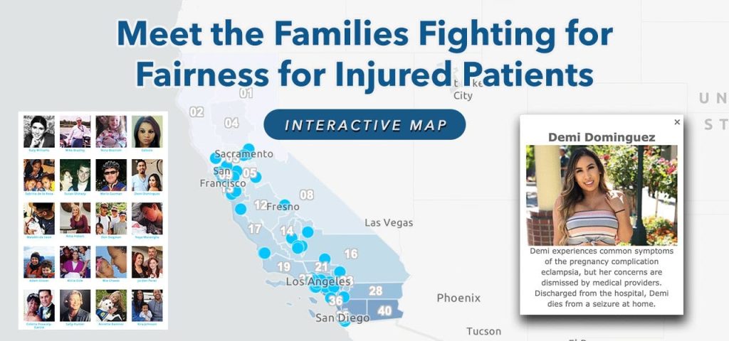 New Website & Interactive Map Tells the Stories of Medical Negligence Victims Denied Justice Representing Every CA State Senate District on World Patient Safety Day