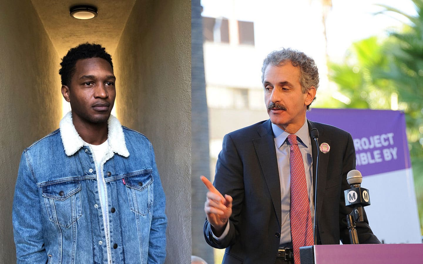 Antwon Jones and Mike Feuer
