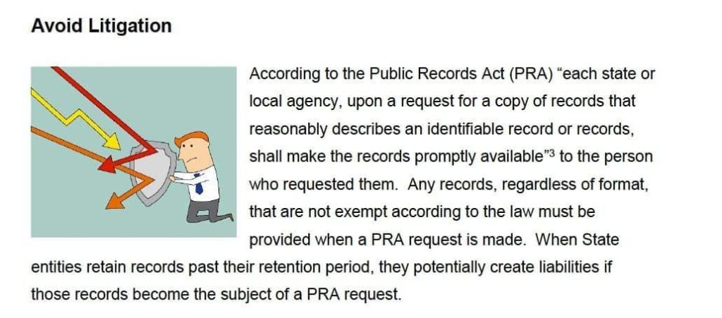 Cartoons on Secretary of State Website Make Mockery of Government Transparency, Encourage Destruction of Records