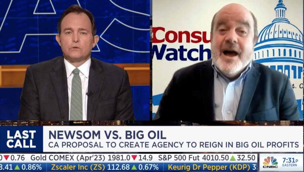CNBC – Jamie Court Speaks About The Bill That Would Penalize Oil Refineries For Price Gouging