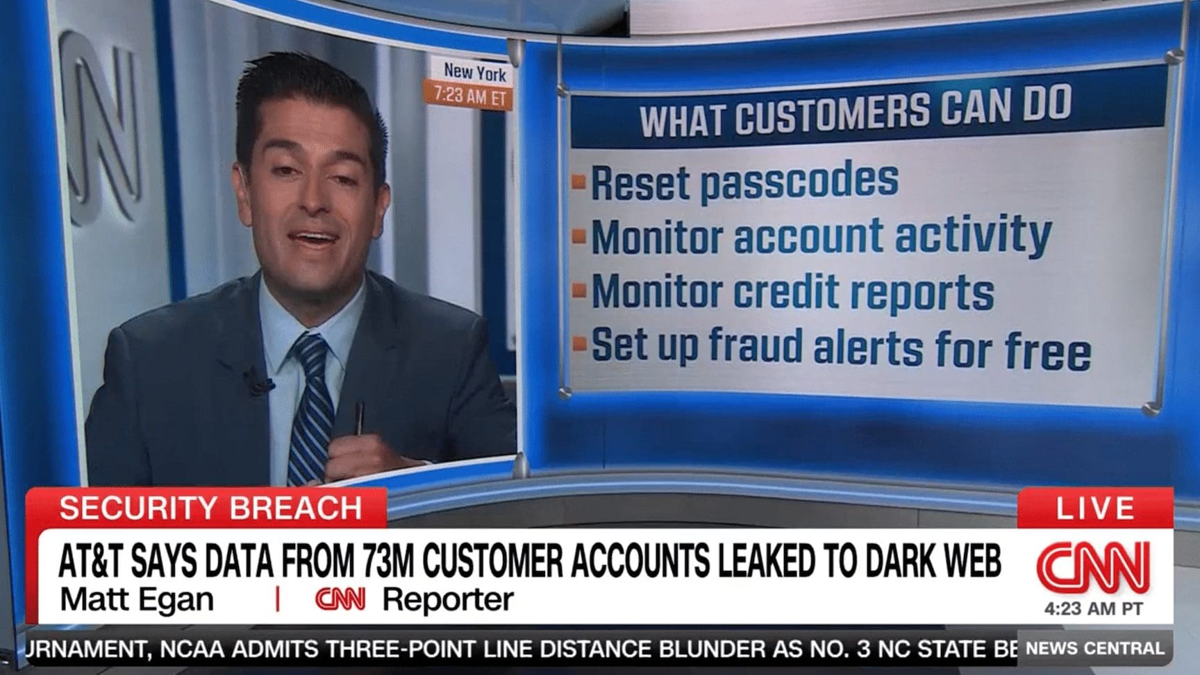 CNN – U.S. Cable: 73 Million Former AT&T Customer Accounts Leaked To The Dark Web