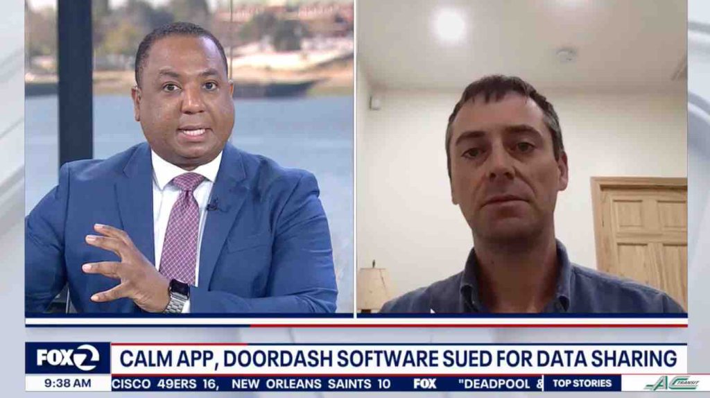 KTVU-SF (FOX) – San Francisco, CA: Calm App, Doordash Software Sued For Data Sharing