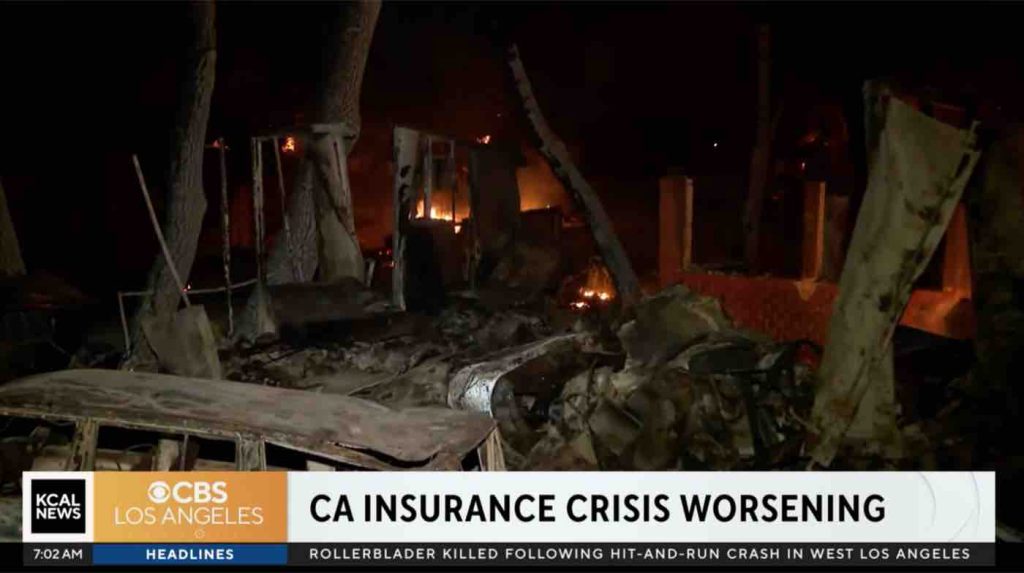 KCBS-LA (CBS) – Los Angeles, CA: California Insurance Crisis Worsening
