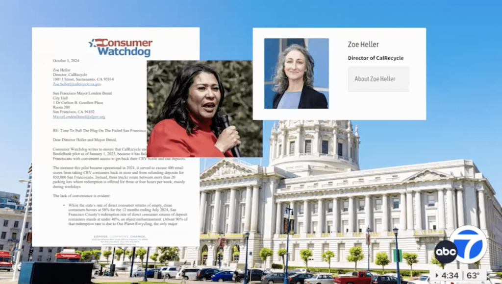 KGO-SF (ABC) – San Francisco, CA: Controversy Over SF’s Bottle Bank Pilot
