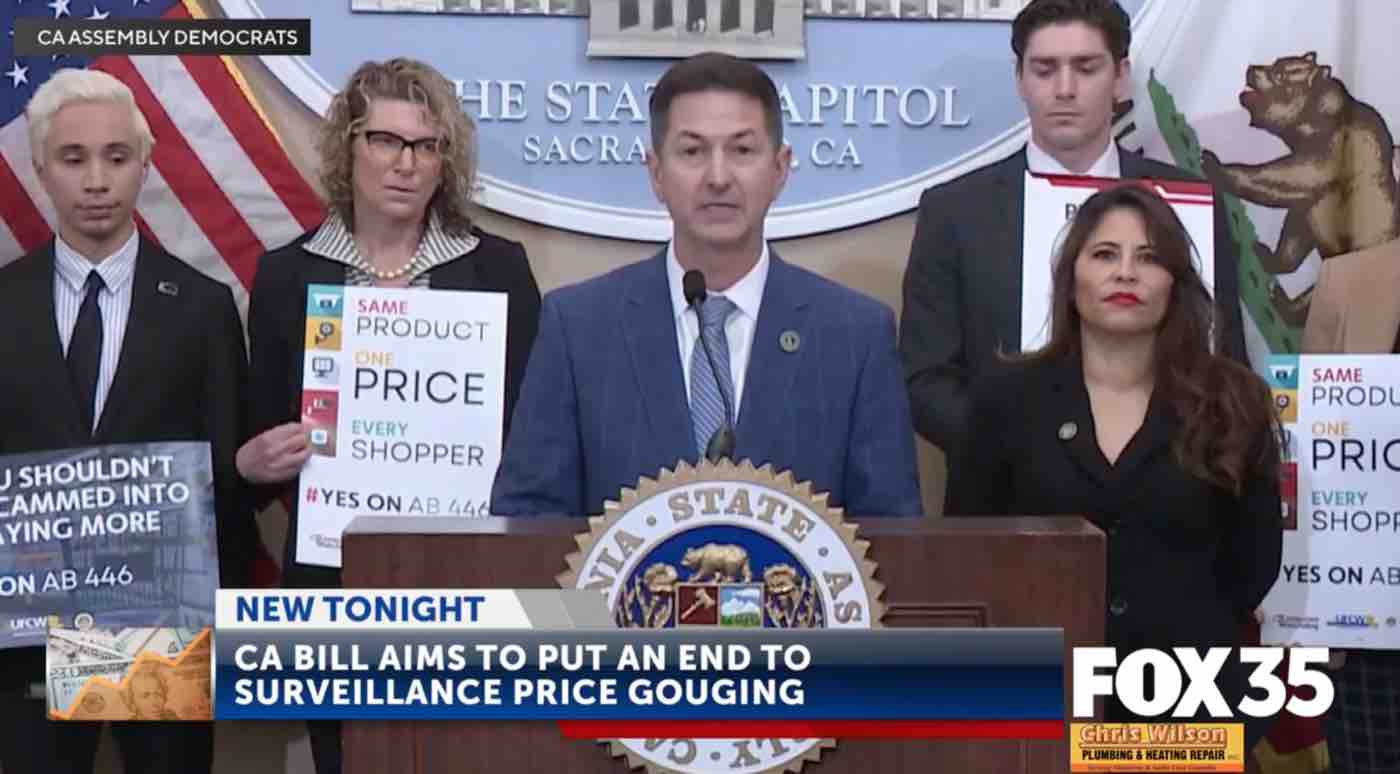KCBA (FOX)Â –Â Monterey, CA: CA Bill Aims To Put An End To Surveillance Price Gouging