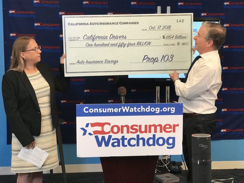 Consumer Watchdog’s Statement On Initiative Filed To Repeal Prop 103’S Consumer Protections