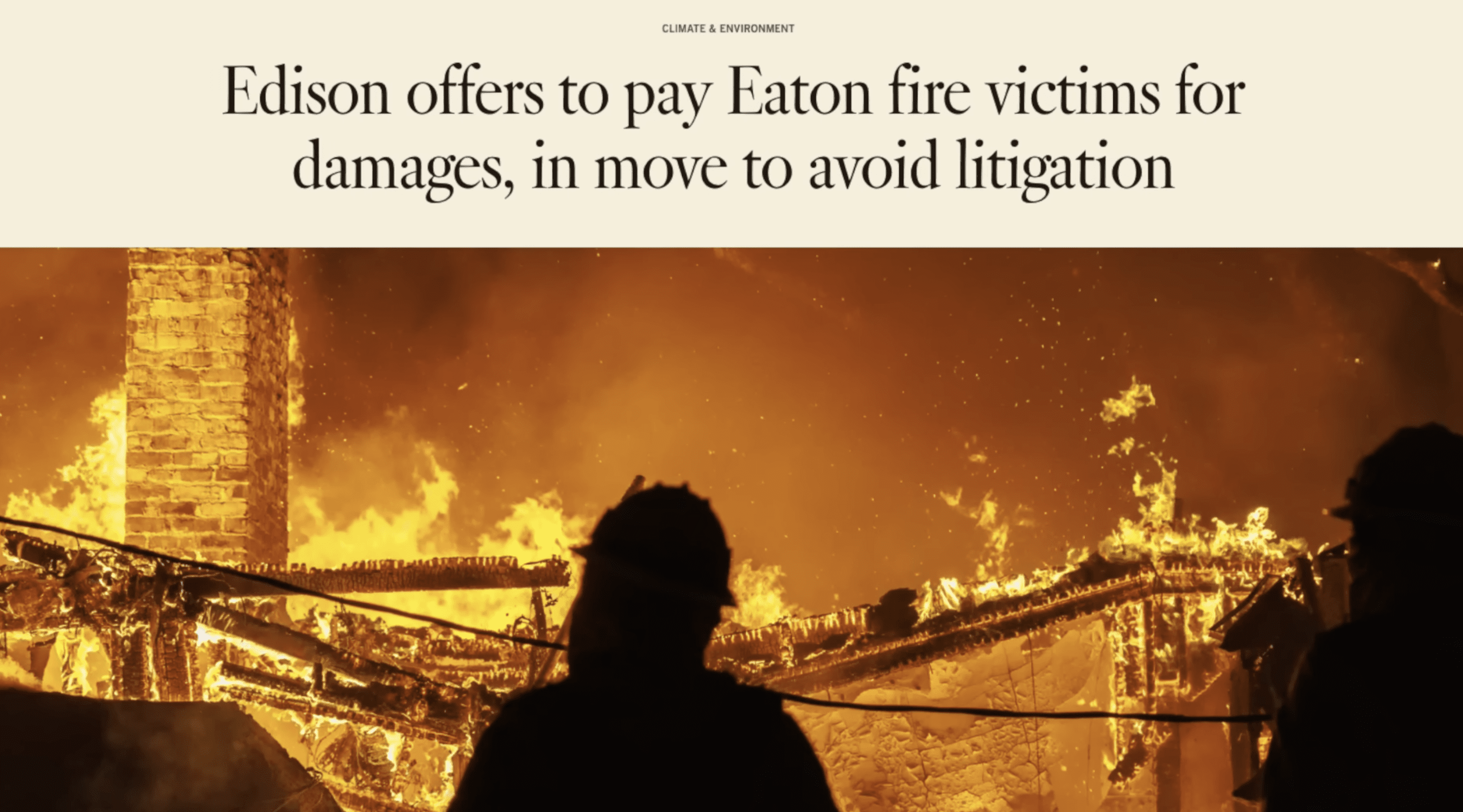 Consumer Alert: Edison’s Fast Pay for Eaton Wildfire Survivors isn’t Fair Pay