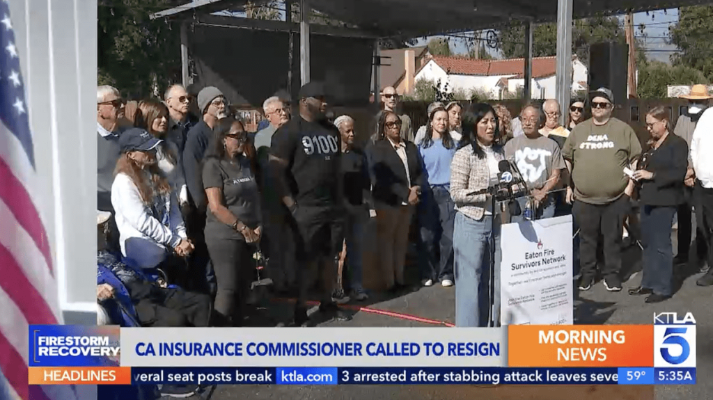 KTLA-LA (CW): Ricardo Lara Accused Of Siding With Insurers Over Homeowners