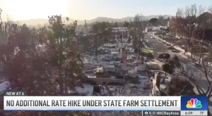 NBC Bay Area (KNTV): No Additional Rate Hike Under State Farm Settlement