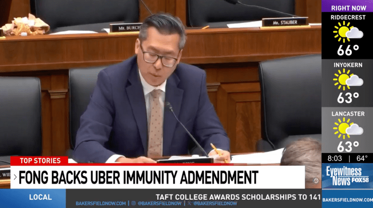 KBFX (FOX): Fong Backs Uber Immunity Amendment