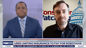 KTVU (FOX): Uber Limiting Insurance To Pay For Robotaxis