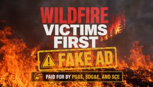 California’s For-Profit Utilities Bankroll “Wildfire Victims First” Front Group to Push Utility Bailout