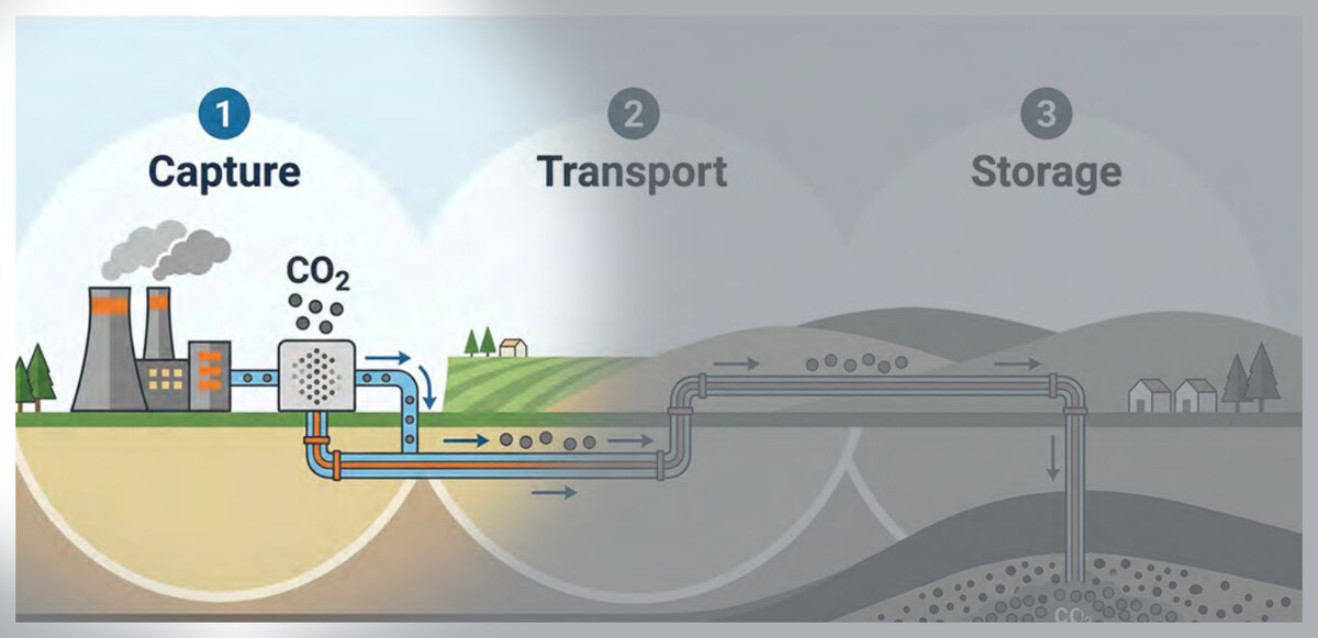 Carbon capture diagram, Capture stage highlighted.