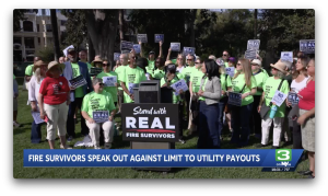 KCRA 3: Fire Survivors Speak Out Against Limit To Utility Payouts