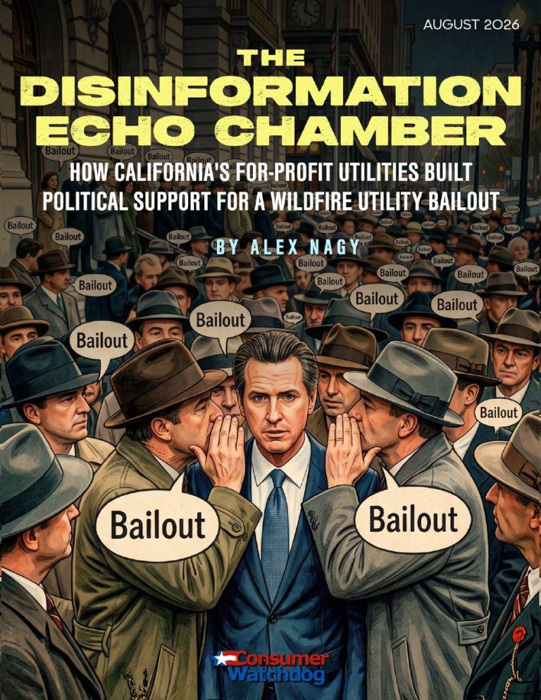 THE DISINFORMATION ECHO CHAMBER: How California’s For-Profit Utilities Built Political Support For A Wildfire Utility Bailout