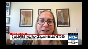 Fox 26 (KMPH): Gov Newsom Vetoes Two Wildfire Insurance Claim Bills