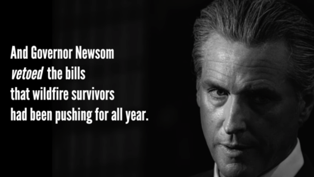 How Gavin Newsom’s Petty Politics Burned Wildfire Survivors